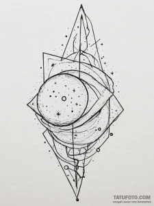 Tattoo sketch an abstract representation of s… — эскиз тату (№1755553993_0, 18.08.2025 21:53) — Tatufoto.com
