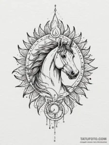 Tattoo design: a combination of dazhbog’s sun… — эскиз тату (№1755554780_0, 18.08.2025 22:06) — Tatufoto.com
