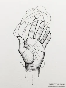Tattoo sketch a small, stylized rainbow., art... - эскиз тату (№1755557796_0, 18.08.2025 22:56) — Tatufoto.com