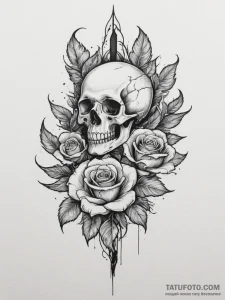 Tattoo sketch a delicate feather, gently floa... - эскиз тату (№1755563794_0, 19.08.2025 00:36) — Tatufoto.com