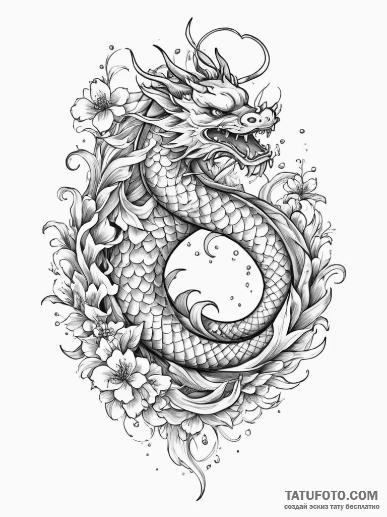 Tattoo sketch a delicate pattern along the si... - эскиз тату (№1755565210_0, 19.08.2025 01:00) — Tatufoto.com