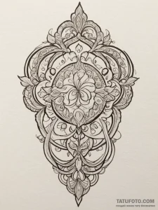 Tattoo design a tiny, minimalist symbol uniqu... - эскиз тату (№1755567005_0, 19.08.2025 01:30) — Tatufoto.com
