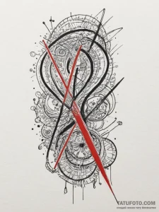 Tattoo sketch a roman numeral for an importan... - эскиз тату (№1755567594_0, 19.08.2025 01:39) — Tatufoto.com