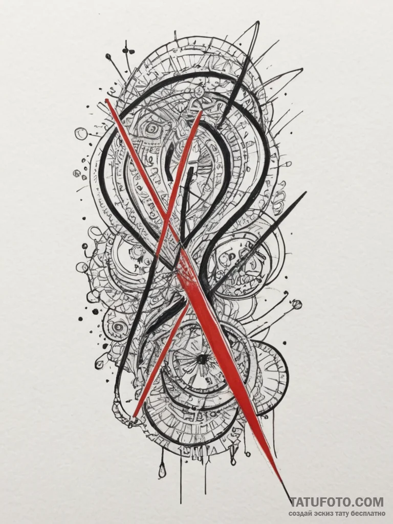 Tattoo sketch a roman numeral for an importan... - эскиз тату (№1755567594_0, 19.08.2025 01:39) — Tatufoto.com
