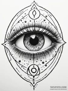 Tattoo design a zodiac animal's eye, highly d... - эскиз тату (№1755567790_0, 19.08.2025 01:43) — Tatufoto.com