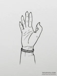 Bracelet, tattoo line art, on a clean white p... - эскиз тату (№1755567986_0, 19.08.2025 01:46) — Tatufoto.com