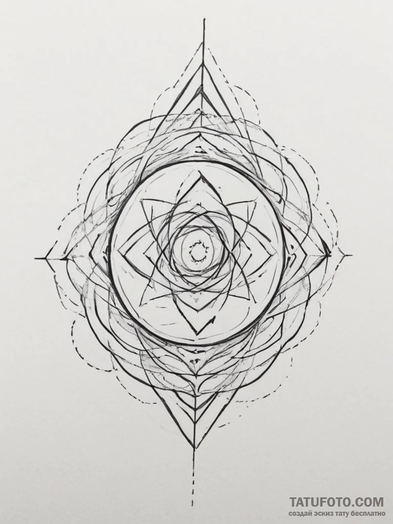 Tattoo design a subtle "force field" protecti... - эскиз тату (№1755568590_0, 19.08.2025 01:56) — Tatufoto.com