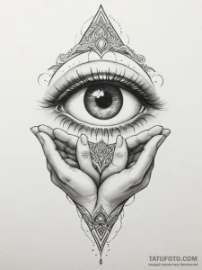 Tattoo design an eye of destiny on one partne... - эскиз тату (№1755568787_0, 19.08.2025 01:59) — Tatufoto.com