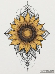 A tattoo design combining the symbol of dazhb... - эскиз тату (№1755571387_0, 19.08.2025 02:43) — Tatufoto.com