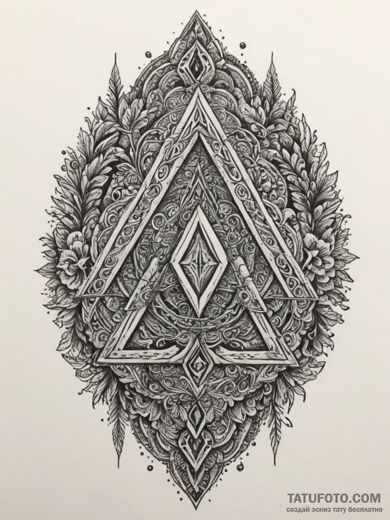 105. tattoo sketch: "opora" rune with subtle... - эскиз тату (№1755576188_0, 19.08.2025 04:03) — Tatufoto.com
