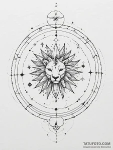 Tattoo design a geometric representation of t... - эскиз тату (№1755578163_0, 19.08.2025 04:36) — Tatufoto.com