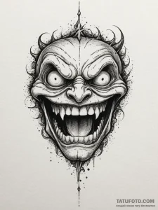 Tattoo design a stylized mimic chest with a h... - эскиз тату (№1755579142_0, 19.08.2025 04:52) — Tatufoto.com