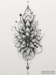 Tattoo design an abstract flow of energy cont... - эскиз тату (№1755581107_0, 19.08.2025 05:25) — Tatufoto.com
