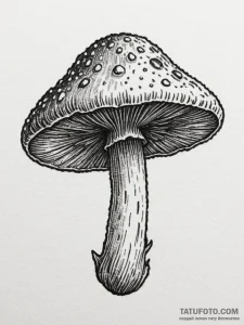 Tattoo design a tiny pixelated mushroom dotwo... - эскиз тату (№1755582683_0, 19.08.2025 05:51) — Tatufoto.com