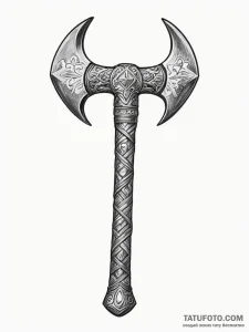 Tomahawk - эскиз тату (№1755584859_0, 19.08.2025 06:27) — Tatufoto.com