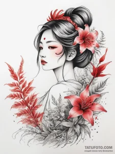 Tattoo design a virgo maiden with a crown of... - эскиз тату (№1755608418_0, 19.08.2025 13:00) — Tatufoto.com