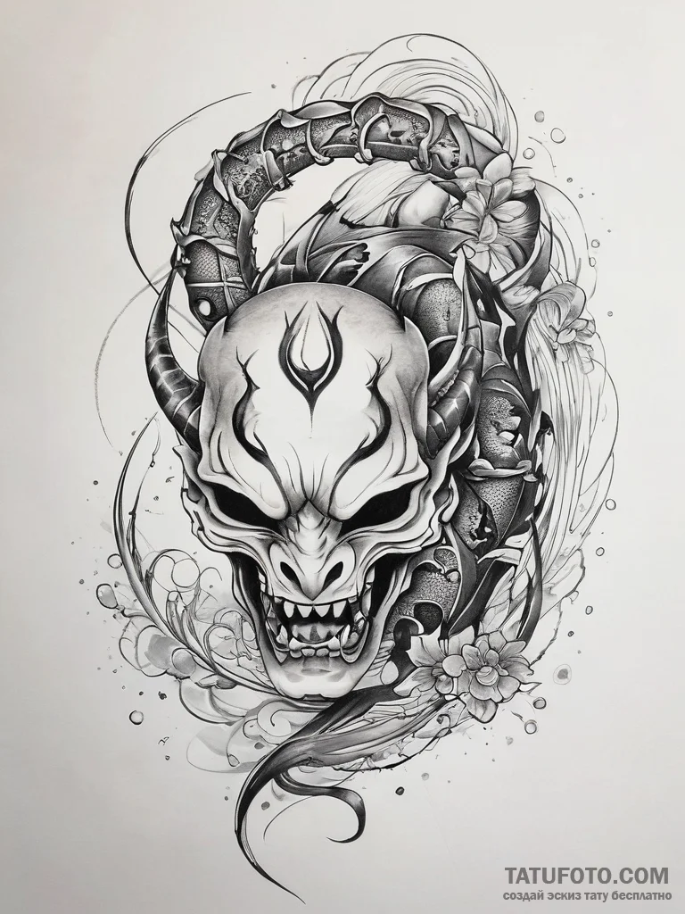Tattoo design a scorpio scorpion, with pluto'... - эскиз тату (№1755609590_0, 19.08.2025 13:19) — Tatufoto.com