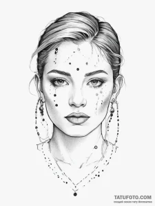 Tattoo design a strong, battle-hardened face,... - эскиз тату (№1755614133_0, 19.08.2025 14:35) — Tatufoto.com