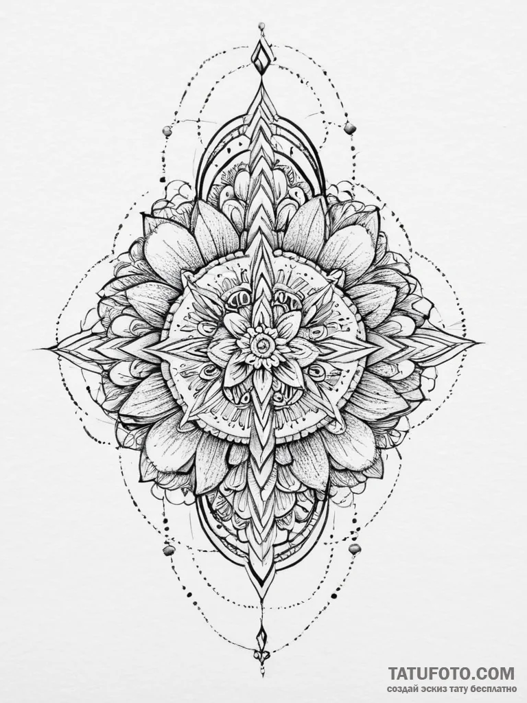 Tattoo design a subtle 'glitch' effect on a b... - эскиз тату (№1755616819_0, 19.08.2025 15:20) — Tatufoto.com