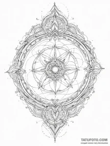 Pulsar map, tattoo sketch design, on a clean... - эскиз тату (№1755617023_0, 19.08.2025 15:23) — Tatufoto.com