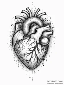 Tattoo design a pixelated heart container bre... - эскиз тату (№1755626191_0, 19.08.2025 17:56) — Tatufoto.com