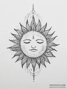 Tattoo sketch a stylized representation of th... - эскиз тату (№1755629707_0, 19.08.2025 18:55) — Tatufoto.com