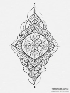 Tattoo design a thread that starts on one per... - эскиз тату (№1755637971_0, 19.08.2025 21:12) — Tatufoto.com