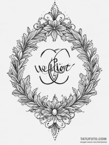 Tattoo design a stylized "gg wp" good game we... - эскиз тату (№1755638176_0, 19.08.2025 21:16) — Tatufoto.com