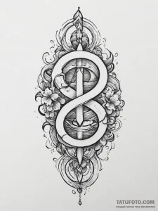 Tattoo sketch aquarius's wavy glyph, flowing... - эскиз тату (№1755638799_0, 19.08.2025 21:26) — Tatufoto.com