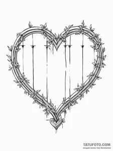 Tattoo sketch a simple, stylized fence or wal... - эскиз тату (№1755641692_0, 19.08.2025 22:14) — Tatufoto.com