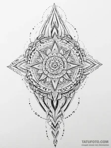 Tattoo sketch a stylized combat knife or dagg... - эскиз тату (№1755642092_0, 19.08.2025 22:21) — Tatufoto.com
