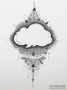 Tattoo design a pixelated speech bubble linew... - эскиз тату (№1755645424_0, 19.08.2025 23:17) — Tatufoto.com