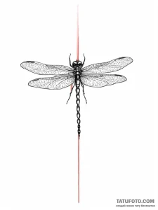 Dragonfly, tattoo sketch design, rough sketch... - эскиз тату (№1755646246_0, 19.08.2025 23:30) — Tatufoto.com
