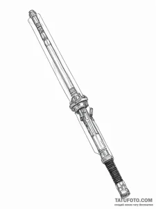 A lightsaber - эскиз тату (№1755647284_0, 19.08.2025 23:48) — Tatufoto.com