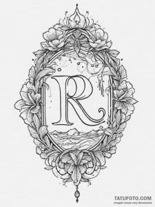 121. tattoo sketch: the rune "lelya," with fl... - эскиз тату (№1755648109_0, 20.08.2025 00:01) — Tatufoto.com