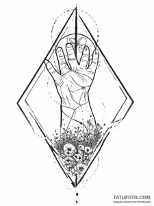 Tattoo design: a geometric representation of... - эскиз тату (№1755649725_0, 20.08.2025 00:28) — Tatufoto.com