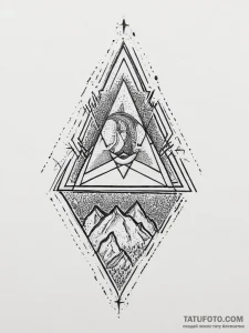 Triad (symbol), ink illustration for tattoo,... - эскиз тату (№1755662003_0, 20.08.2025 03:53) — Tatufoto.com