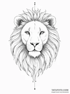 лев имя - эскиз тату (№1755662287_0, 20.08.2025 03:58) — Tatufoto.com
