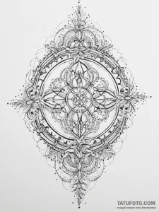 Lilith's sigil, concept art for tattoo, ornam... - эскиз тату (№1755664871_0, 20.08.2025 04:41) — Tatufoto.com