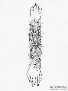 Tattoo design a wrist with a subtle line form... - эскиз тату (№1755667843_0, 20.08.2025 05:30) — Tatufoto.com