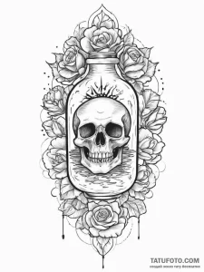 A ship in a bottle (is there, but can be a st... - эскиз тату (№1755672760_0, 20.08.2025 06:52) — Tatufoto.com