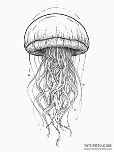 Gorgon jellyfish, tattoo flash sheet design,... - эскиз тату (№1755696269_0, 20.08.2025 13:24) — Tatufoto.com
