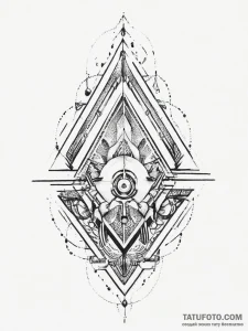 Tattoo sketch a "gg wp" in a sleek, futuristi... - эскиз тату (№1755703045_0, 20.08.2025 15:17) — Tatufoto.com