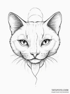 Tattoo design two halves of a simple animal d... - эскиз тату (№1755706763_0, 20.08.2025 16:19) — Tatufoto.com