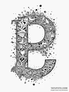 Tattoo design a hand writing a name or initia... - эскиз тату (№1755707579_0, 20.08.2025 16:32) — Tatufoto.com