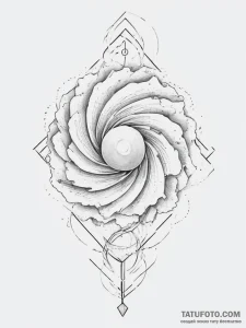 Tattoo design a swirling vortex of energy con... - эскиз тату (№1755708623_0, 20.08.2025 16:50) — Tatufoto.com