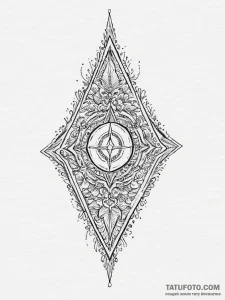 Tattoo design a stylized arrow pointing forwa... - эскиз тату (№1755709038_0, 20.08.2025 16:57) — Tatufoto.com