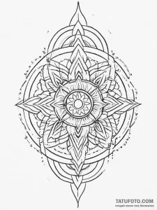 Tattoo design a generic military badge or ins... - эскиз тату (№1755711533_0, 20.08.2025 17:38) — Tatufoto.com