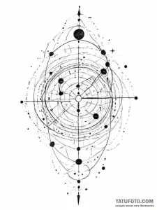 Tattoo sketch a constellation that spans acro... - эскиз тату (№1755715467_0, 20.08.2025 18:44) — Tatufoto.com
