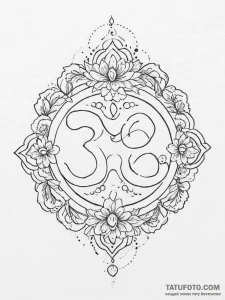 Tattoo design a spiritual symbol (e.g., ohm,... - эскиз тату (№1755717960_0, 20.08.2025 19:26) — Tatufoto.com